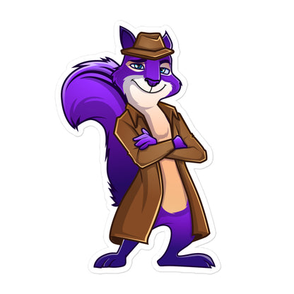 Super Spy Squirrel Stickers